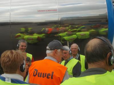 Daguitstap naar de luchthaven van Deurne en brouwerij den Duvel  11 april 2014 (25)